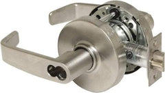 Sargent - Entry Lever Lockset - 2-3/4" Back Set, Steel, Brushed Chrome Finish - Americas Industrial Supply