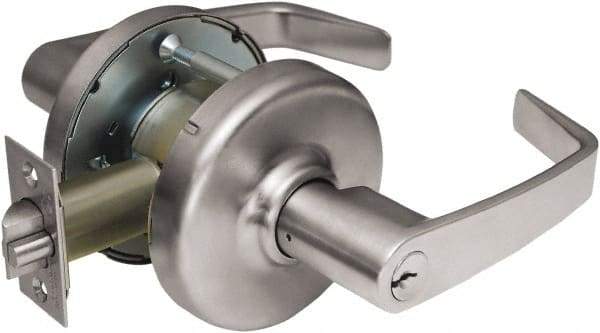 Corbin Russwin - Passage Lever Lockset - 2-3/4" Back Set, Steel, Brushed Chrome Finish - Americas Industrial Supply