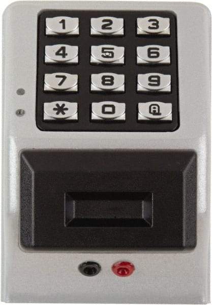 Alarm Lock - Combination Entry Lever Lockset - 2-3/4" Back Set, Steel, Silver Finish - Americas Industrial Supply