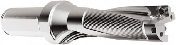 Seco - 61.98mm Max Drill Depth, 3xD, 20.62mm Diam, Indexable Insert Drill - 2 Inserts, 1" Shank Diam, Straight Shank - Americas Industrial Supply