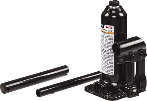Sunex Tools - 2 Ton Capacity Bottle Jack - 7.1" to 13.6" High, 3.9" Long x 3.66" Wide Base - Americas Industrial Supply