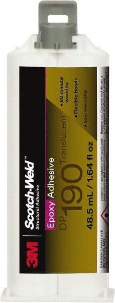 3M - 48.5 mL Cartridge Epoxy - 60 to 80 min Working Time - Americas Industrial Supply