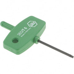 Wiha - T6 Torx Key - Wing Handle, 35mm Length Under Head, 2.7" OAL - Americas Industrial Supply