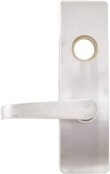 Stanley - Satin Stainless Steel Finish, Steel Lever Trim - Left Hand, For Exit Devices - Americas Industrial Supply