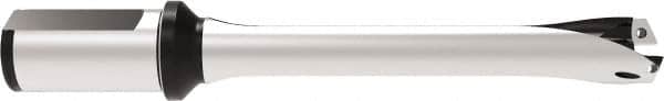 Allied Machine and Engineering - Series 26, 26 to 28.99mm Diam, 1-1/4" Diam Straight Shank with Flange, Straight Flute Spade Drill - 5-23/32" Max Depth, 9.7368" OAL, Standard Length, Through Coolant - Americas Industrial Supply