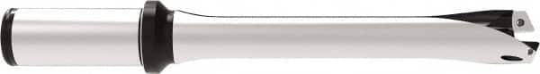 Allied Machine and Engineering - Series 24, 24 to 25.99mm Diam, 1" Diam Straight Shank with Flange, Straight Flute Spade Drill - 3-5/64" Max Depth, 6-7/8" OAL, Standard Length, Through Coolant - Americas Industrial Supply