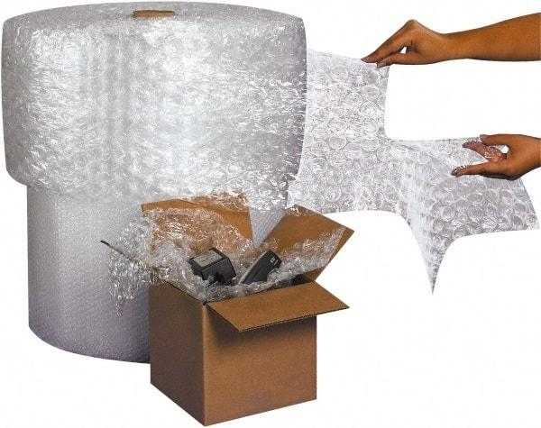 Made in USA - 250' Long x 16" Wide x 1/2" Thick, Bubble Roll - Clear - Americas Industrial Supply
