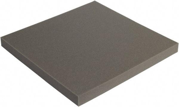 Made in USA - 24" Wide x 2" Thick, Foam Sheets - Charcoal - Americas Industrial Supply