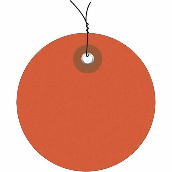 Made in USA - Safety & Facility Blank Tag - Orange Vinyl - Americas Industrial Supply