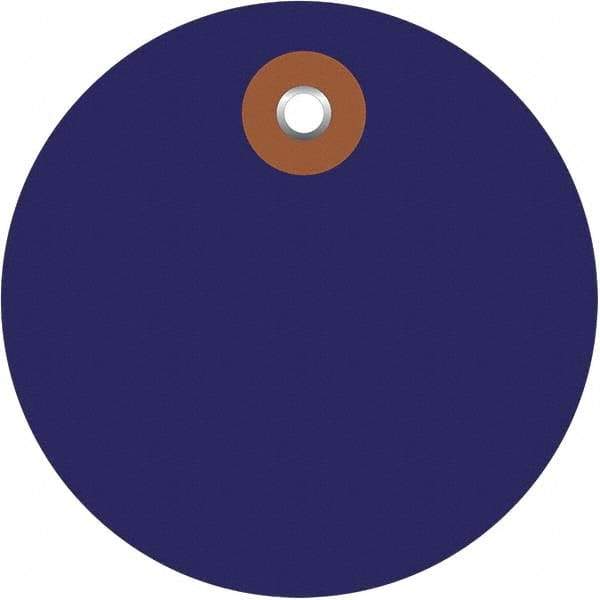 Made in USA - Safety & Facility Blank Tag - Blue Vinyl - Americas Industrial Supply