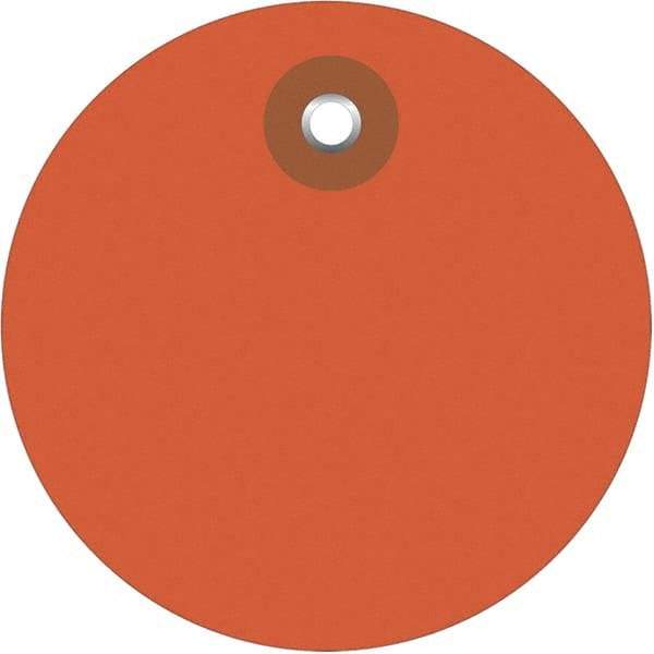 Made in USA - Safety & Facility Blank Tag - Orange Vinyl - Americas Industrial Supply