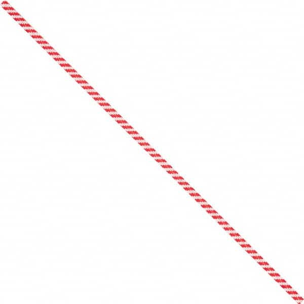 Made in USA - 8" Long, Bag Tie - Red/White - Americas Industrial Supply