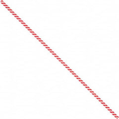 Made in USA - 12" Long, Bag Tie - Red/White - Americas Industrial Supply
