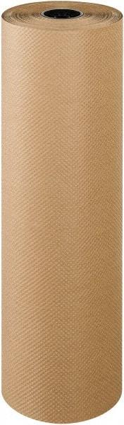 Made in USA - 300' Long x 36" Wide Roll of Indented Kraft Paper - 60 Lb Paper Weight - Americas Industrial Supply
