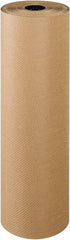 Made in USA - 300' Long x 36" Wide Roll of Indented Kraft Paper - 60 Lb Paper Weight - Americas Industrial Supply