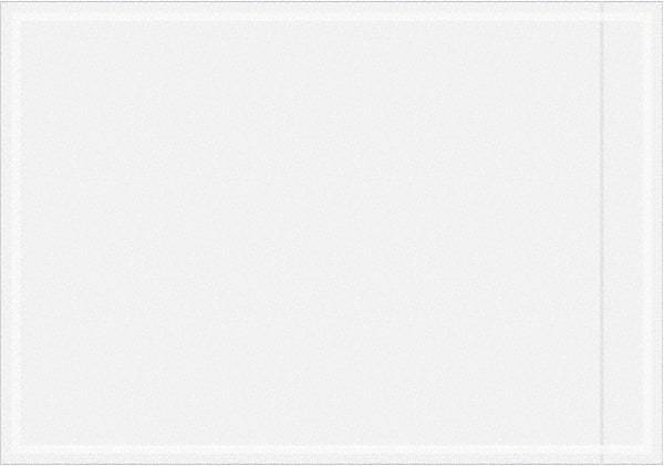 Value Collection - 1,000 Piece, 3-1/2" Long x 5" Wide, Packing List Envelope - Unprinted, Clear - Americas Industrial Supply