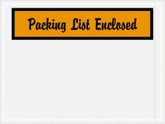 Value Collection - 1,000 Piece, 4-1/2" Long x 6" Wide, Packing List Envelope - Packing List Enclosed, Orange - Americas Industrial Supply
