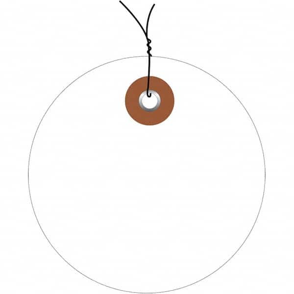 Made in USA - Safety & Facility Blank Tag - White Vinyl - Americas Industrial Supply