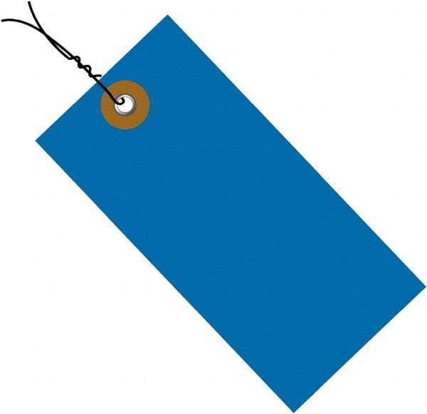 Dupont - 5-1/4" High x 2-5/8" Long, Safety & Facility Blank Tag - Blue Spunbonded Olefin - Americas Industrial Supply