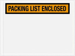 Value Collection - 1,000 Piece, 4-1/2" Long x 6" Wide, Packing List Envelope - Packing List Enclosed, Orange - Americas Industrial Supply