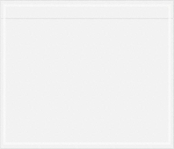 Value Collection - 1,000 Piece, 7" Long x 6" Wide, Packing List Envelope - Unprinted, Clear - Americas Industrial Supply