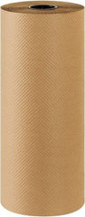 Made in USA - 300' Long x 24" Wide Roll of Indented Kraft Paper - 60 Lb Paper Weight - Americas Industrial Supply