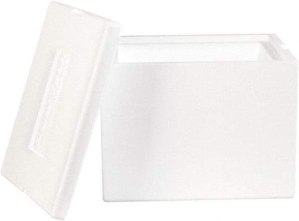 Made in USA - 10" Wide x 12" Long x 9" High Rectangle Insulated Box - White - Americas Industrial Supply