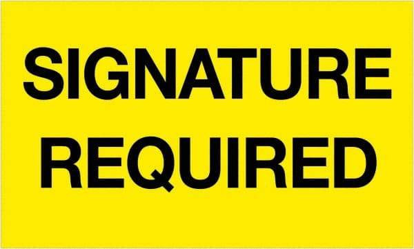 Tape Logic - 5" Long, Fluorescent Yellow Paper Shipping Label - For Multi-Use - Americas Industrial Supply
