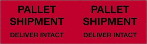 Tape Logic - 10" Long, Fluorescent Red Paper Shipping Label - For Multi-Use - Americas Industrial Supply