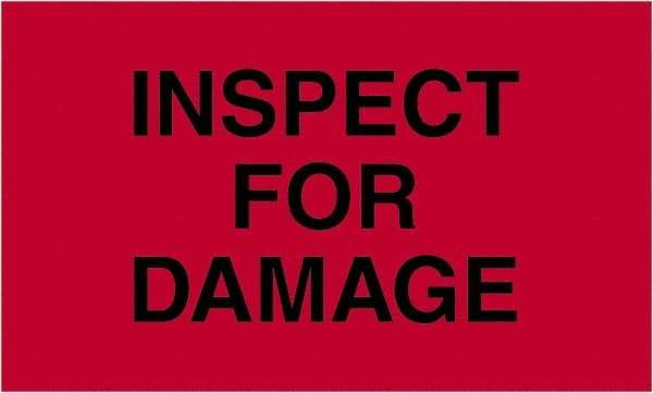 Tape Logic - 5" Long, Fluorescent Red Paper Shipping Label - For Multi-Use - Americas Industrial Supply