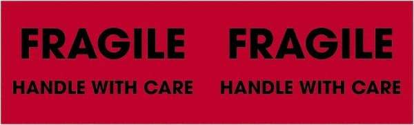 Tape Logic - 10" Long, Fluorescent Red Paper Shipping Label - For Multi-Use - Americas Industrial Supply