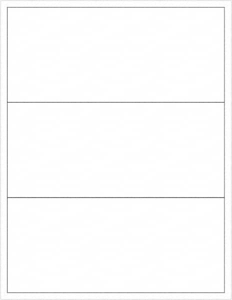 Tape Logic - 3-1/2" Long, White Paper Laser Label - For Laser Printers - Americas Industrial Supply