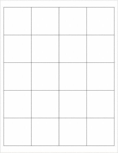 Tape Logic - 2" Long, White Paper Laser Label - For Laser Printers - Americas Industrial Supply