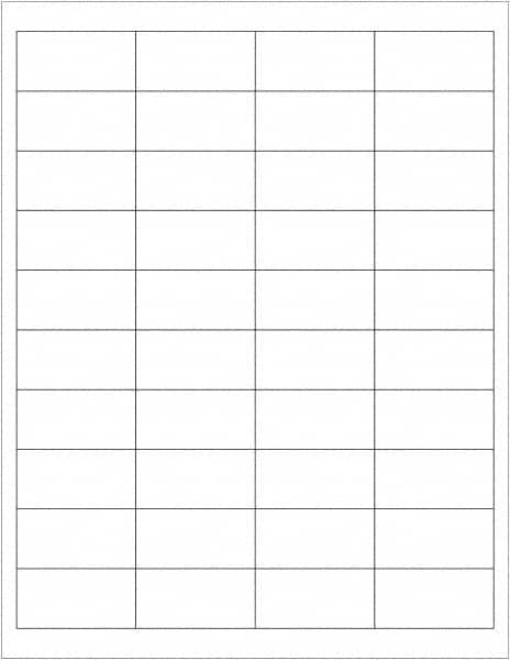 Tape Logic - 2" Long, White Paper Laser Label - For Laser Printers - Americas Industrial Supply