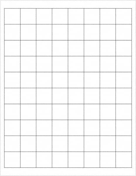 Tape Logic - 1" Long, White Paper Laser Label - For Laser Printers - Americas Industrial Supply
