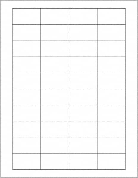 Tape Logic - 1-3/4" Long, White Paper Laser Label - For Laser Printers - Americas Industrial Supply