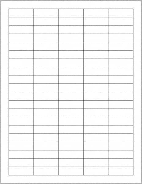 Tape Logic - 1-1/2" Long, White Paper Laser Label - For Laser Printers - Americas Industrial Supply