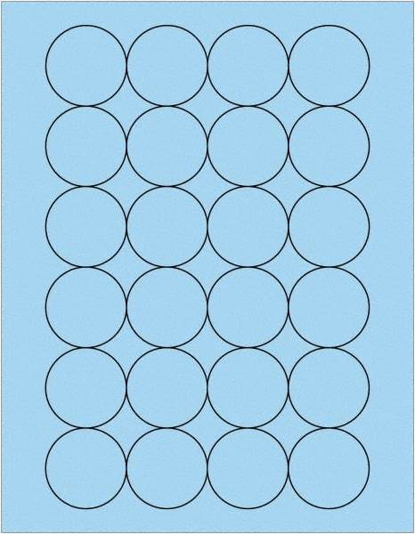 Tape Logic - 1.6" Wide x 1-21/32" Long, Pastel Blue Paper Laser Label - For Laser Printers - Americas Industrial Supply