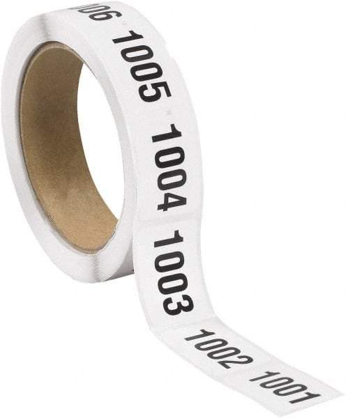 Tape Logic - 1-1/2" Long, Black/White Paper Inventory Labels - For Multi-Use - Americas Industrial Supply