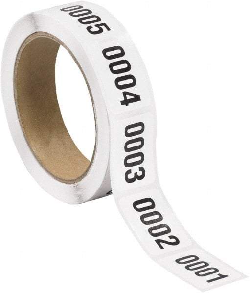 Tape Logic - 1-1/2" Long, Black/White Paper Inventory Labels - For Multi-Use - Americas Industrial Supply
