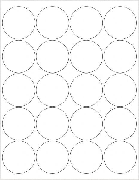 Tape Logic - 2" Long, Gloss White Paper Laser Label - For Laser Printers - Americas Industrial Supply