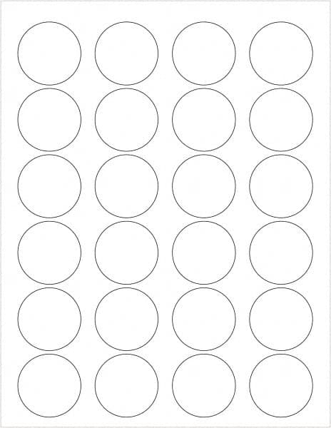 Tape Logic - 1-5/8" Long, Gloss White Paper Laser Label - For Laser Printers - Americas Industrial Supply