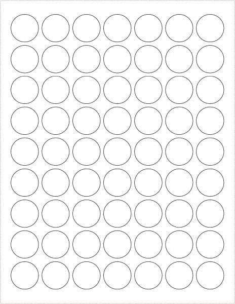 Tape Logic - 1" Long, Gloss White Paper Laser Label - For Laser Printers - Americas Industrial Supply