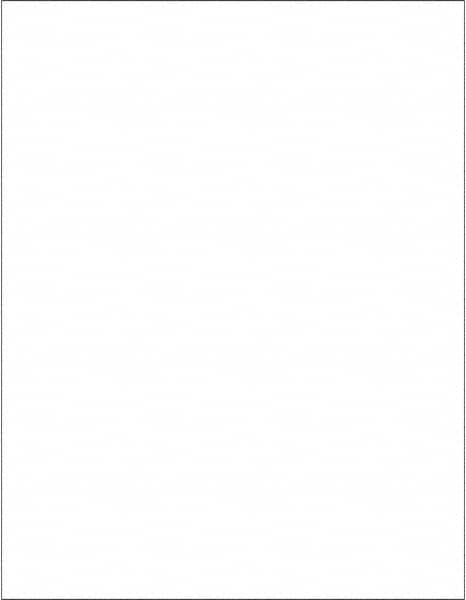 Tape Logic - 11" Long, Gloss White Paper Laser Label - For Laser Printers - Americas Industrial Supply