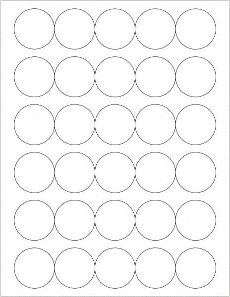 Tape Logic - 1-1/2" Long, Gloss White Paper Laser Label - For Laser Printers - Americas Industrial Supply