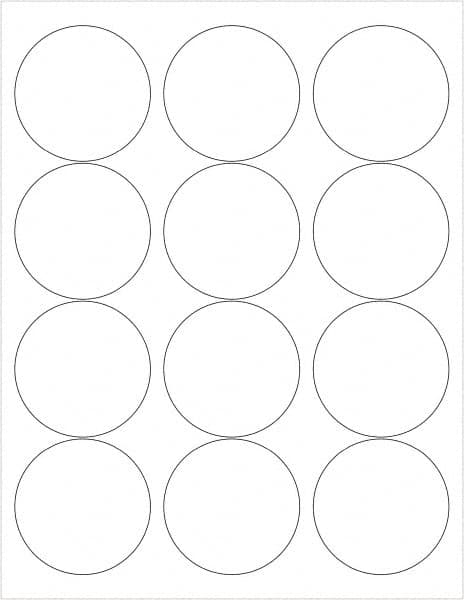 Tape Logic - 2-1/2" Long, Gloss White Paper Laser Label - For Laser Printers - Americas Industrial Supply