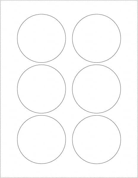 Tape Logic - 3" Long, Gloss White Paper Laser Label - For Laser Printers - Americas Industrial Supply