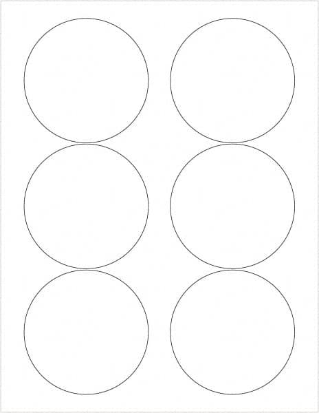 Tape Logic - 3" Long, White Paper Laser Label - For Laser Printers - Americas Industrial Supply