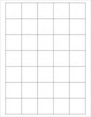 Tape Logic - 1-1/2" Long, White Paper Laser Label - For Laser Printers - Americas Industrial Supply