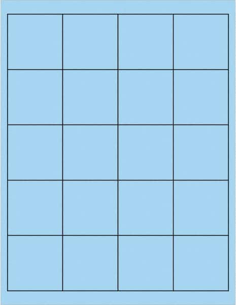 Tape Logic - 2" Long, Pastel Blue Paper Laser Label - For Laser Printers - Americas Industrial Supply